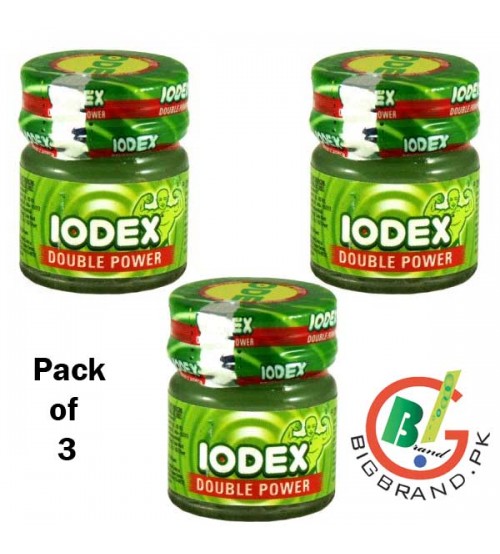 Pack of 3 Indian Iodex Pain Balm Double Strength